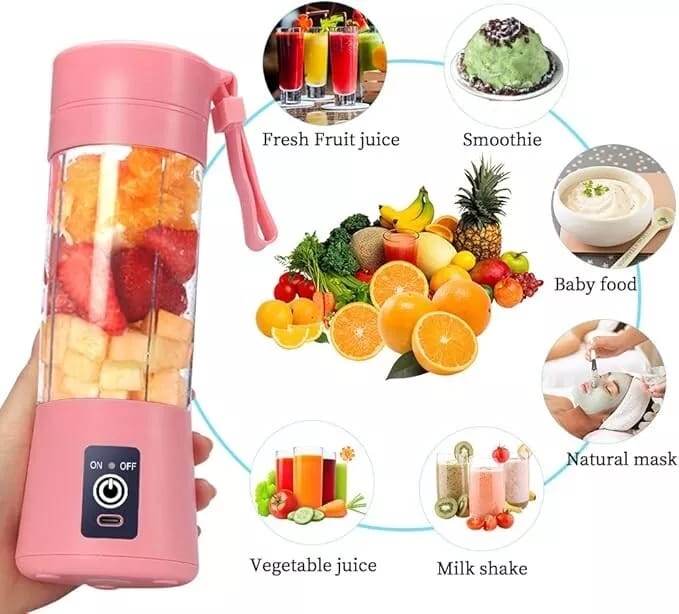 Portable Mini HM-03 Blender Juicer Machine (Code 10002)