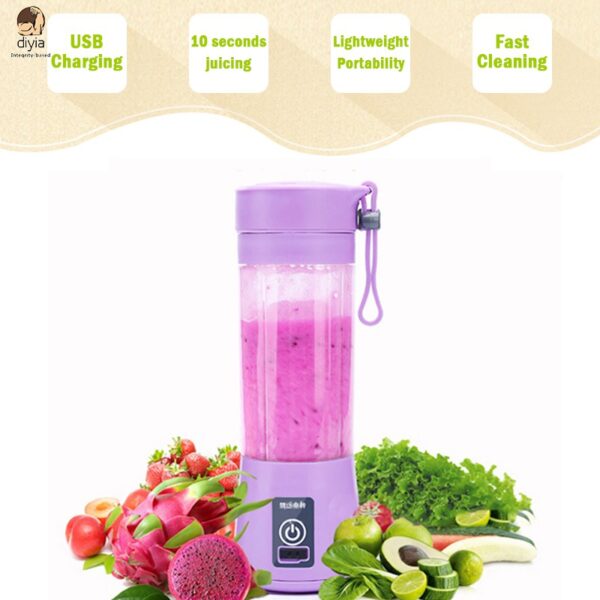 Portable Mini HM-03 Blender Juicer Machine (Code 10002) - Image 4