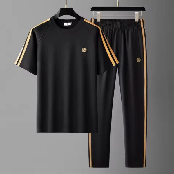 Trendy Mash T-Shirt Trouser Black Combo - Image 3