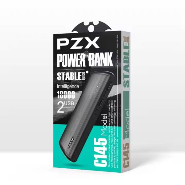 PZX C145 Fast Charge Portable Power Bank – 18000mAh - Image 3