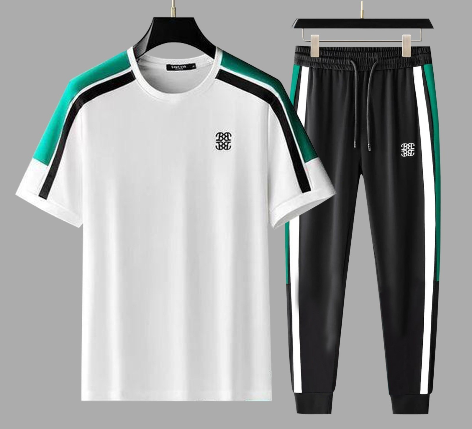 Trendy Mash T-Shirt Trouser White Combo