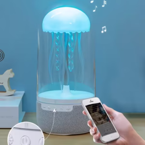 MAX-113 Jellyfish Speaker with LED Lights – Bluetooth Music Lamp